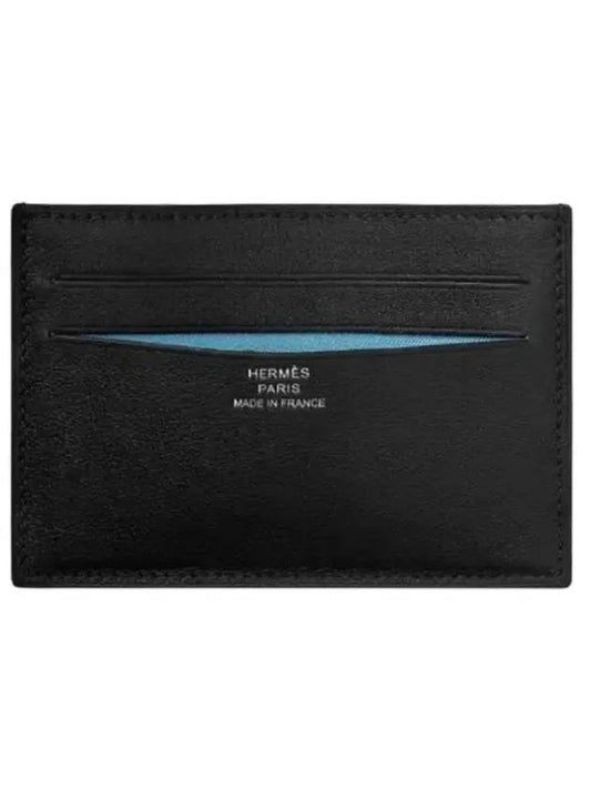 Citizen Twill Leather Card Wallet Black - HERMES - BALAAN 1