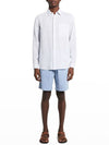 Olympic Multi-Summer Linen Long Sleeve Shirt White - THEORY - BALAAN 4