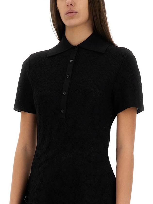 "MONOGRAM 72" JACQUARD POLO STYLE DRESS - GIVENCHY - BALAAN 4