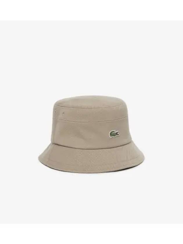 Wool Twill Bucket Hat Beige - LACOSTE - BALAAN 1