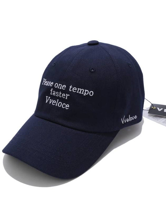 'PV' ball cap low fit deep navy - VVELOCE - BALAAN 2