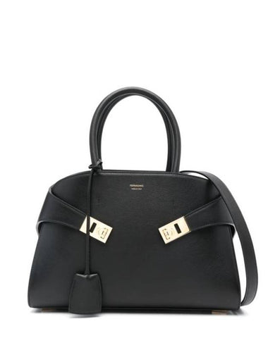 Hug Small Tote Bag Black - SALVATORE FERRAGAMO - BALAAN 1