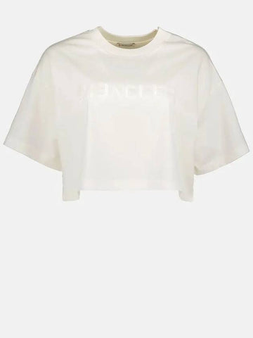 24SS Women's Logo Short Sleeve TShirt 8C00031 89AJU 034 - MONCLER - BALAAN 1