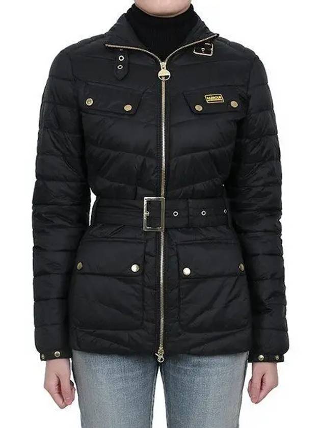 Gleann International Quilted Zip-Up Jacket Black - BARBOUR - BALAAN 2