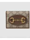 Horsebit 1955 Bifold Card Wallet Brown - GUCCI - BALAAN 3