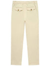 Men's Bio-Washed Tapered Chino Straight Pants Off White - SOLEW - BALAAN 3