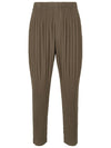 MC April Pleated Track Pants Khaki - ISSEY MIYAKE - BALAAN 2