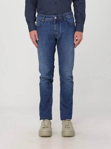 Jeans Jacob Cohen in denim di cotone con pochette - JACOB COHEN - BALAAN 1