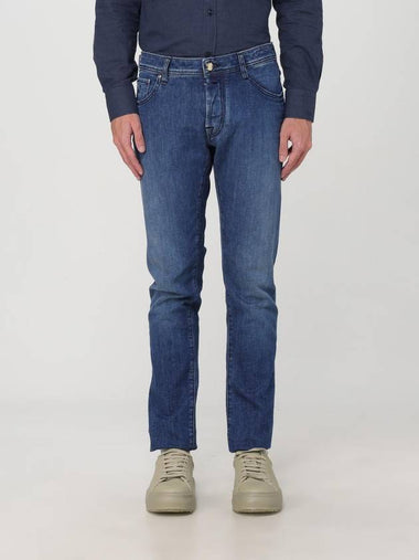 Jeans Jacob Cohen in denim di cotone con pochette - JACOB COHEN - BALAAN 1