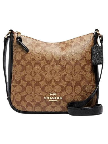 Ellie Pile Cross Bag Gold Khaki - COACH - BALAAN 1