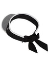 Ribbon Decoration Visor 8733LZSPBLACK - BLACK&WHITE - BALAAN 3