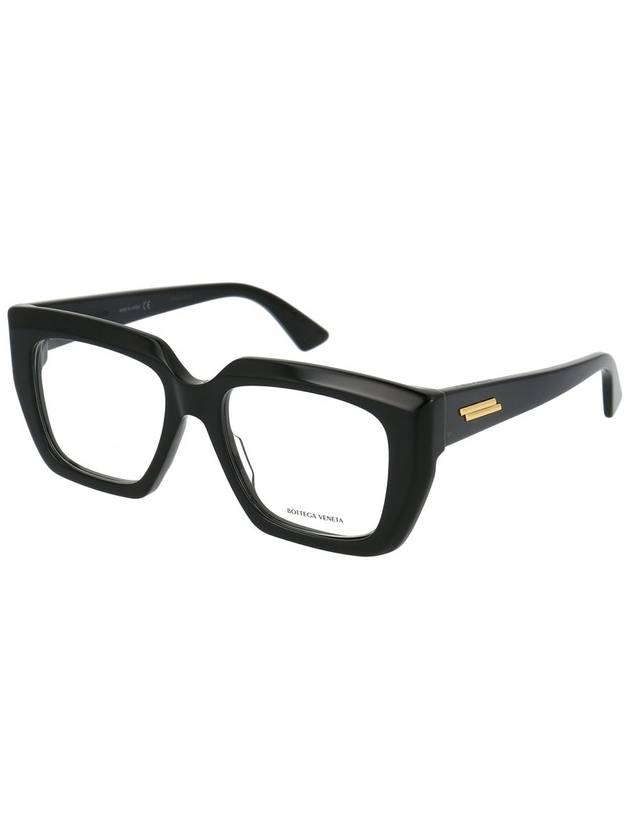 Eyewear Square Horn-rimmed Glasses Black - BOTTEGA VENETA - BALAAN 3