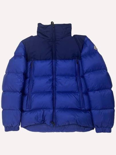 Patch Faiveley High Neck Back Logo Goose Down Padding Blue - MONCLER - BALAAN 2