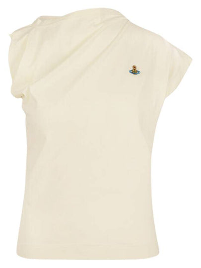 Women's Embroidered Logo Sleeveless White - VIVIENNE WESTWOOD - BALAAN 2