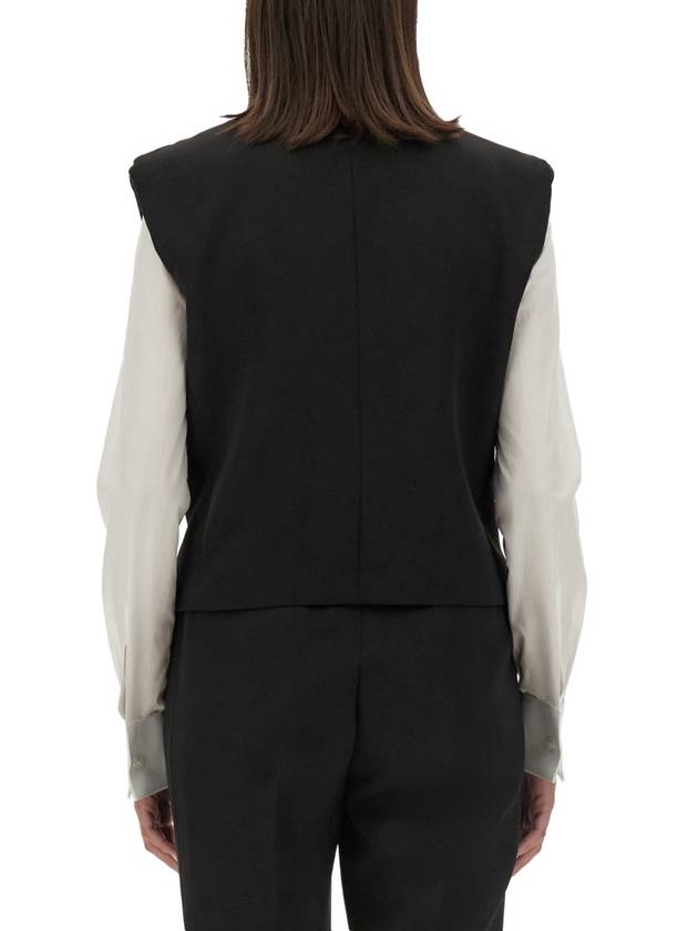 DOUBLE-BREASTED SLEEVELESS JACKET - DOLCE&GABBANA - BALAAN 3