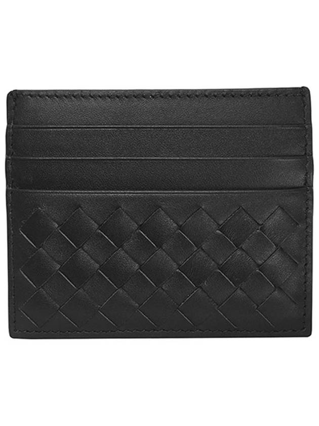 Intrecciato Classic Card Wallet Black - BOTTEGA VENETA - BALAAN 3