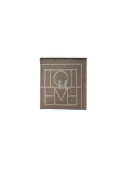 Monogram Wool Cashmere Scarf Beige - TOTEME - BALAAN 2