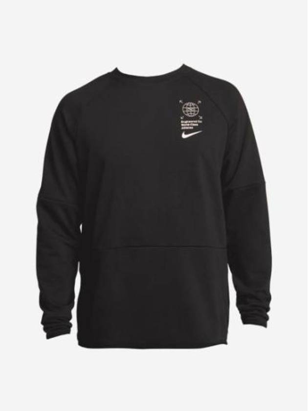 Dri-Fit Graphic Crew Long Sleeve T-Shirt Black - NIKE - BALAAN 2