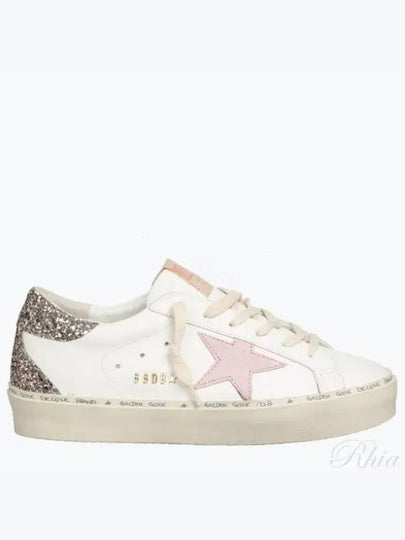 High Pink Star Glitter Low Top Sneakers White - GOLDEN GOOSE - BALAAN 2