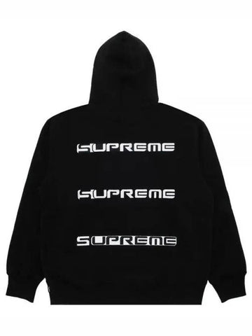 Men s AOI Stacked Hooded Sweatshirt Black 238996 - SUPREME - BALAAN 1