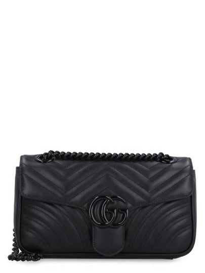 GG Marmont Mini Shoulder Bag Black - GUCCI - BALAAN 2