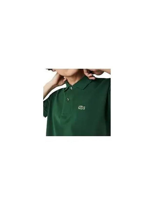 Men's Logo Classic Fit Cotton Short Sleeve Polo Shirt Green - LACOSTE - BALAAN 2