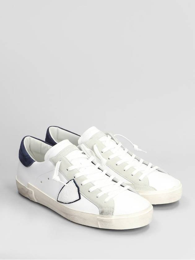 PRSX Navy Tab Low Top Sneakers White - PHILIPPE MODEL - BALAAN 3