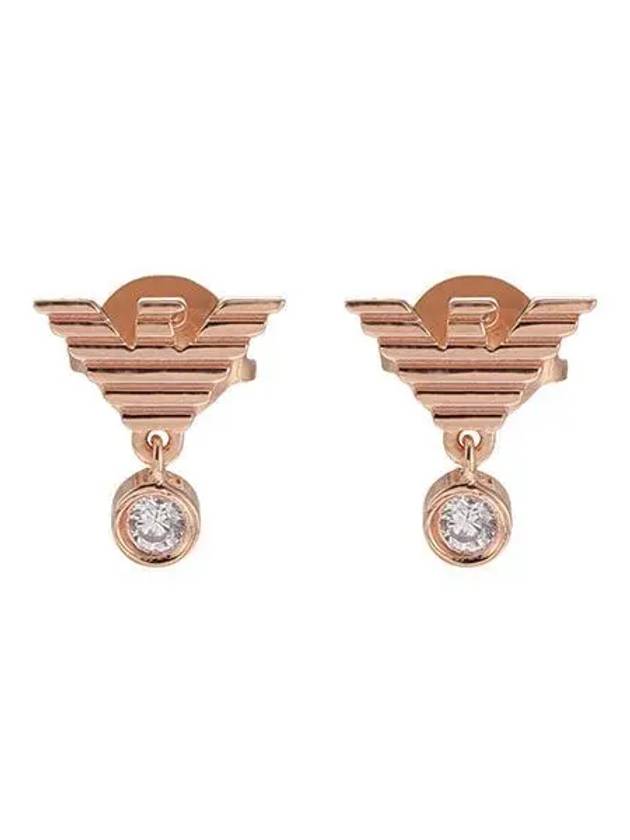 Stud Earrings Rose Gold - EMPORIO ARMANI - BALAAN 2