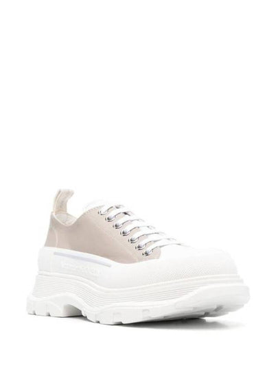 Tread Slick Lace-Up Low Top Sneakers Beige - ALEXANDER MCQUEEN - BALAAN 2