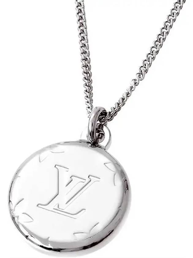 Monogram Charms Necklace Silver - LOUIS VUITTON - BALAAN 3