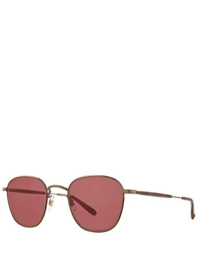 Garrett Leight WORLD SUN Antique Gold-Spotted Brown Shell/Semi-Flat Pomegranate - GARRETT LEIGHT - BALAAN 2