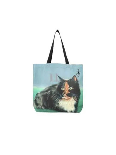 Cat Graphic Reversible Tote Bag - JW ANDERSON - BALAAN 2