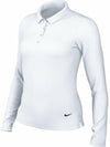 Women's Golf Dri Fit Victory Long Sleeve Polo Shirt White - NIKE - BALAAN 2