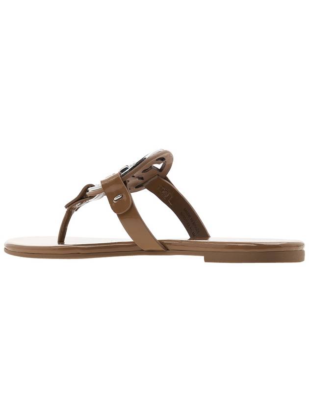 Metal Miller Soft Slider Sandals Brown - TORY BURCH - BALAAN 4