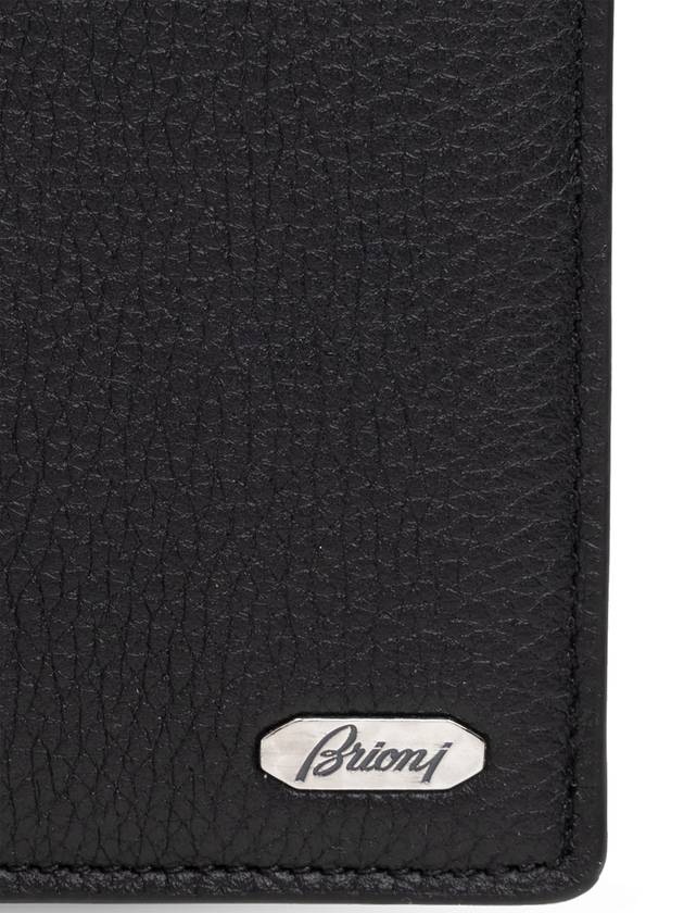 Brioni Leather Wallet, Men's, Black - BRIONI - BALAAN 5