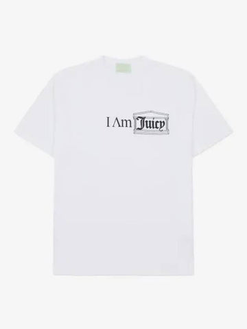 Couture I Am Juicy SS Short Sleeve T Shirt White JCAR60010WHT - ARIES - BALAAN 1