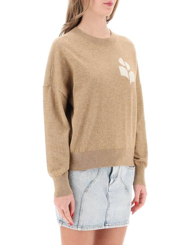 Marisance Crew Neck Wool Knit Top Beige - ISABEL MARANT ETOILE - BALAAN 3