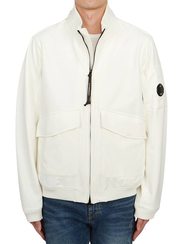 Shell-R Bomber Jacket White - CP COMPANY - BALAAN 3