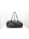 Used Luxury Daall Vintage Black Leather D Ring Shoulder Bag - DIOR - BALAAN 4