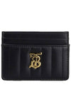 Quilted Leather Lola Card Case Black Light Gold - BURBERRY - BALAAN 2