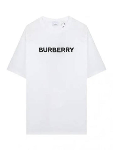Short Sleeve TShirt Logo Print Cotton Oversized - BURBERRY - BALAAN 1
