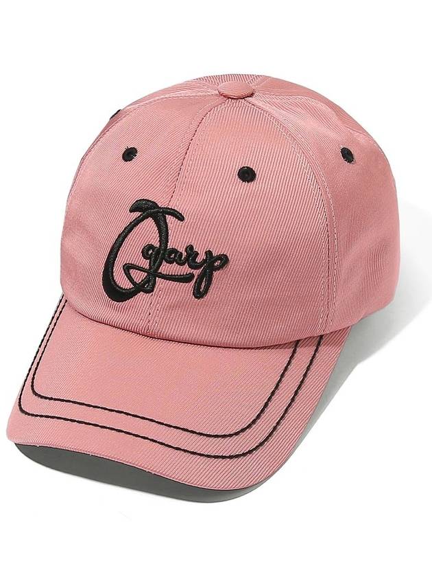 Drawing Simple Logo Stitch Cap Pink - OGARP - BALAAN 3