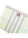 Plaid check print clutch bag MAC114AL0041 - THOM BROWNE - BALAAN 5