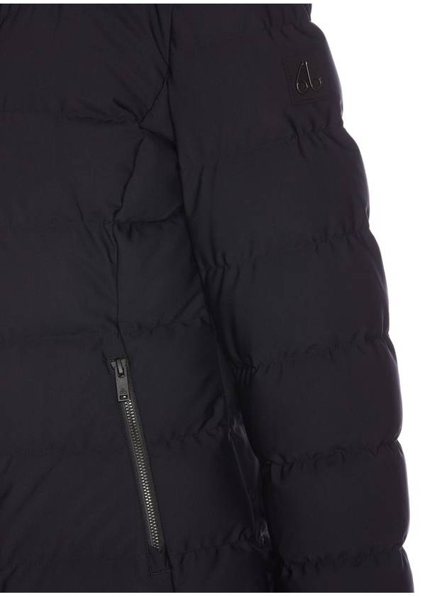 Betta Shearling Hooded Down Padding Black - MOOSE KNUCKLES - BALAAN 4