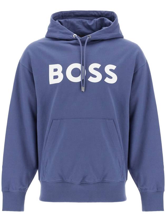 Sullivan Logo Hoodie Blue - HUGO BOSS - BALAAN 2