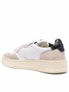 Medalist Mesh Suede Black Tab Low Top Sneakers White - AUTRY - BALAAN 5