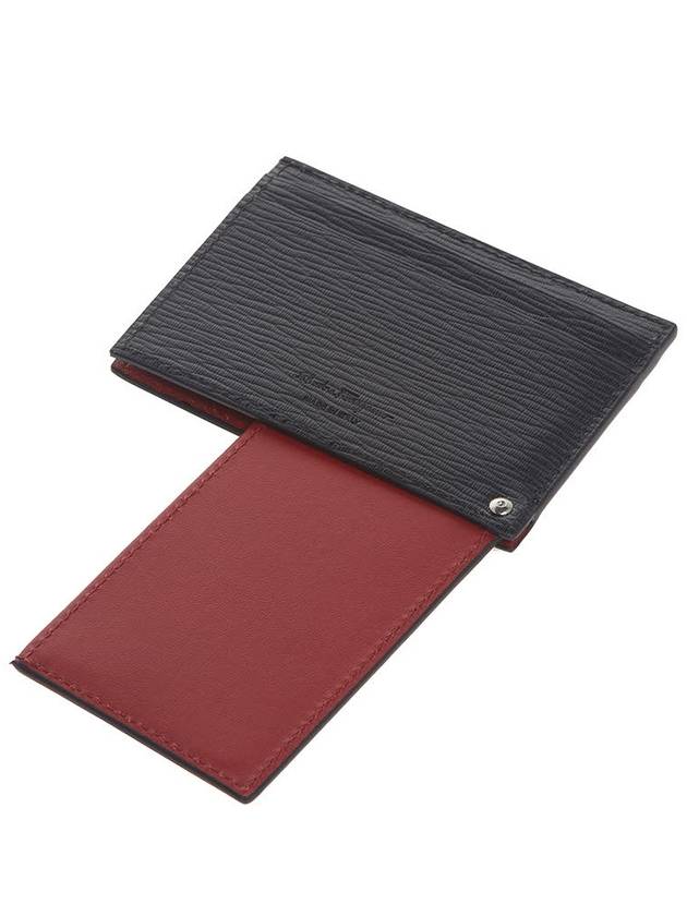 Men's Revival Gancio Bicolor Card 66 A061 NERO RED 0685914 - SALVATORE FERRAGAMO - BALAAN 10