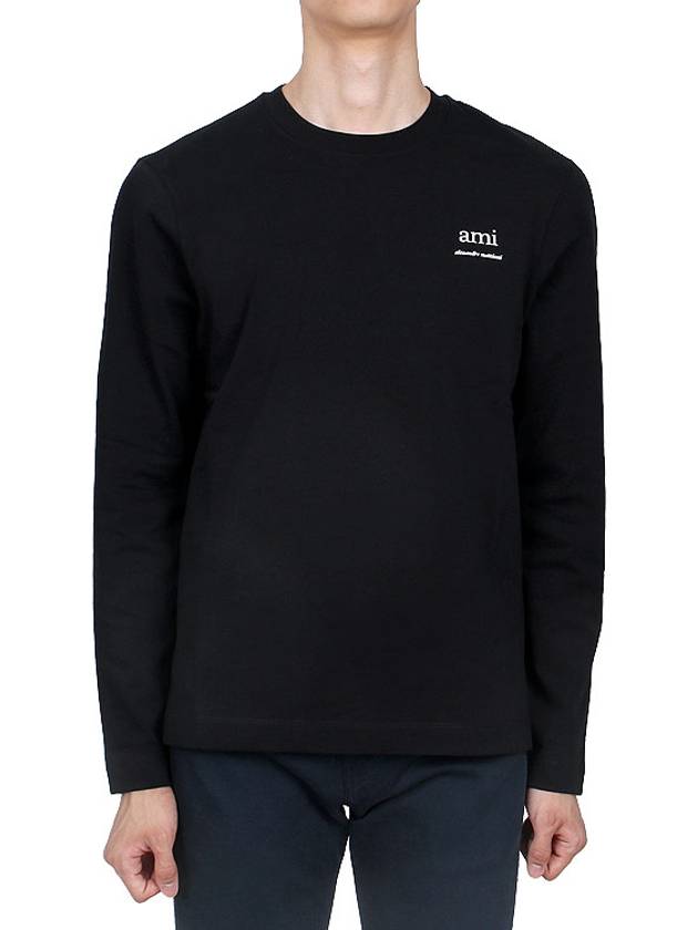 Alexandre Mattiussi Long Sleeve T-Shirt Black - AMI - BALAAN 3