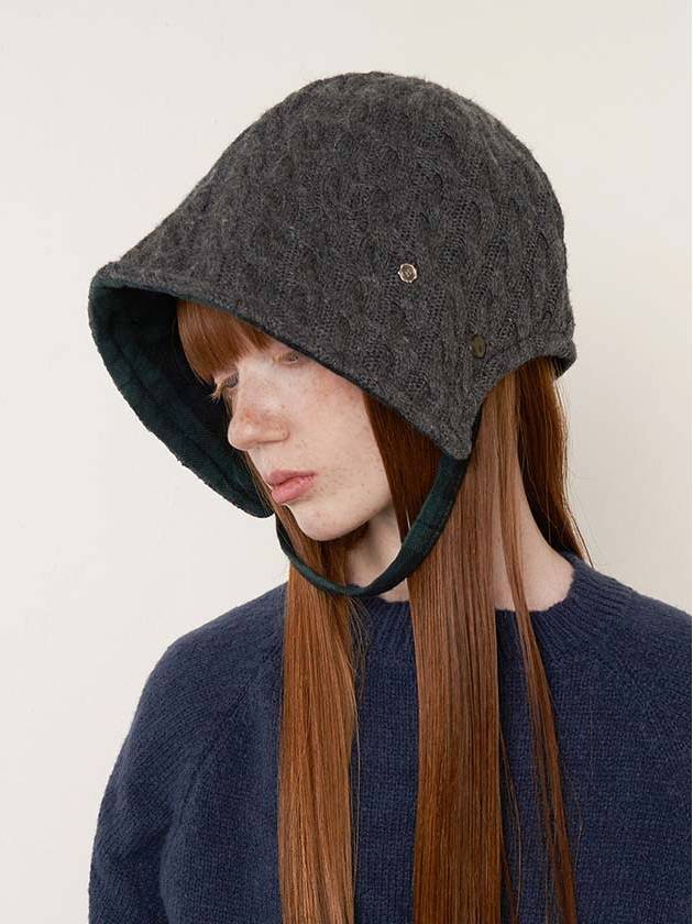 Strap Bonnet Charcoal - BROWN HAT - BALAAN 2