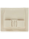 Viva Bow Compact Half Wallet Bone - SALVATORE FERRAGAMO - BALAAN 2